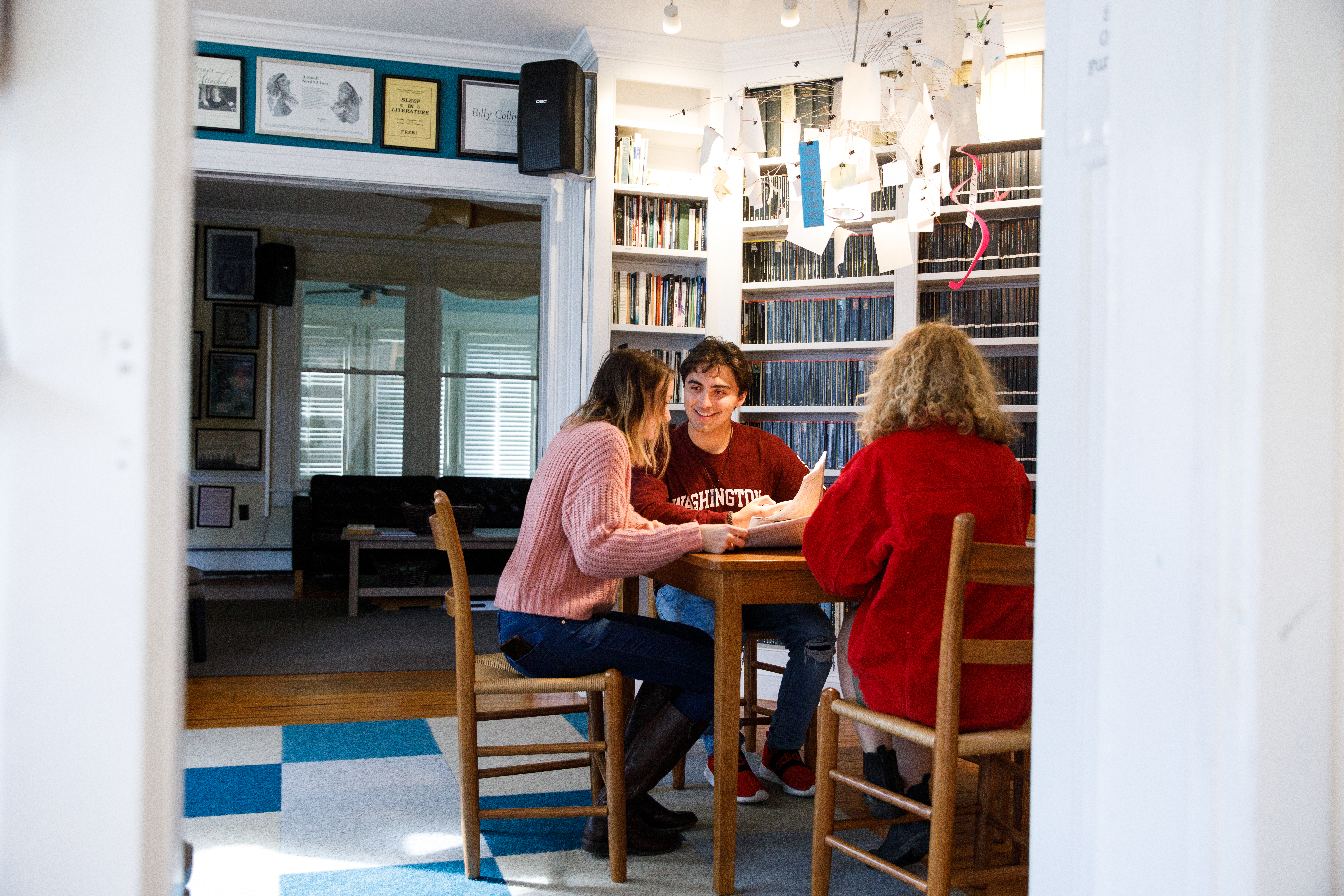 Students sitting at a table