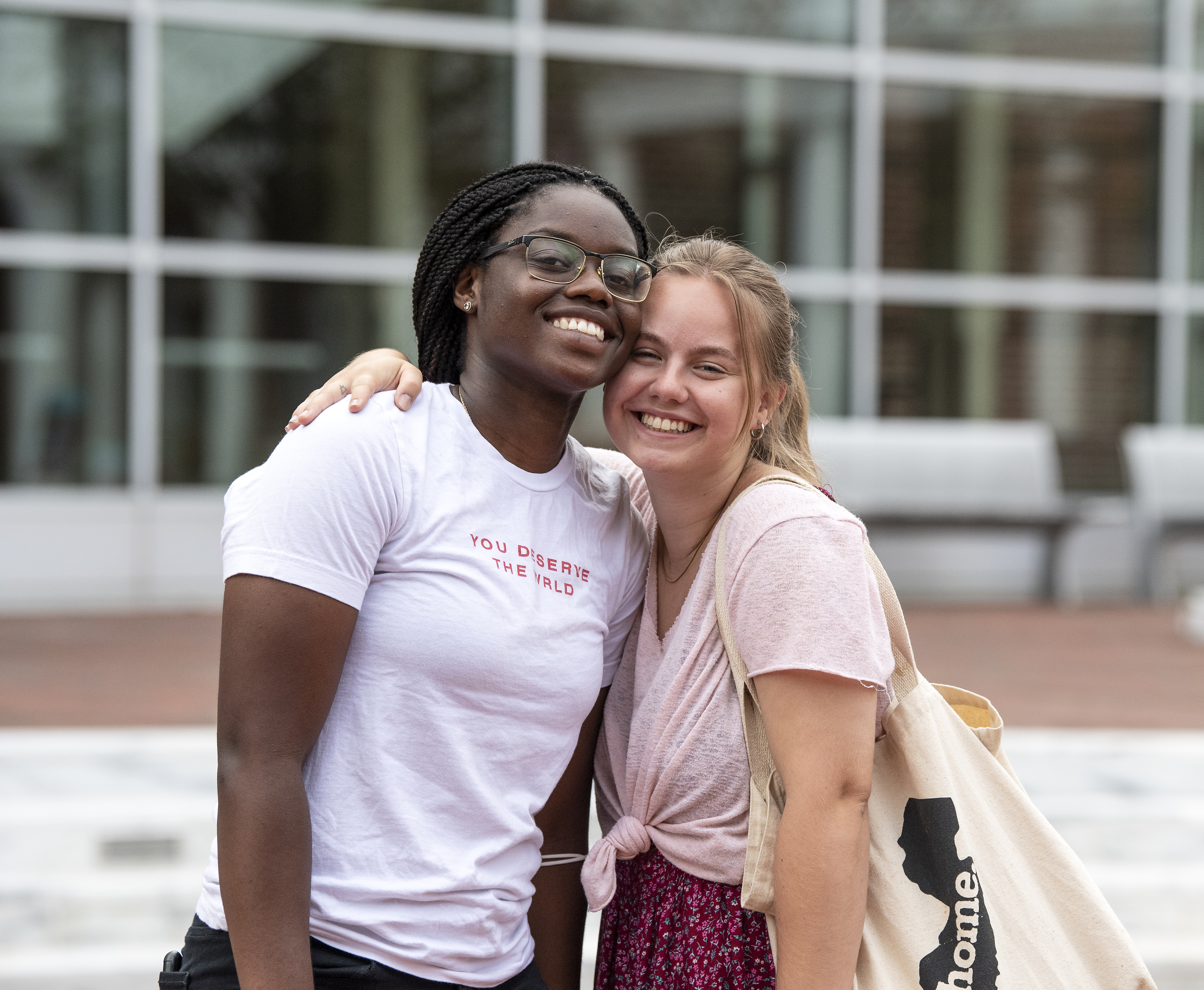 Students hugging