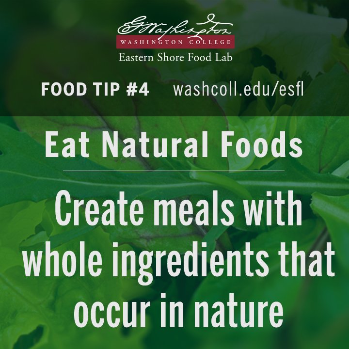 Eat natural foods