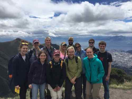 Students in Ecuador for summer course