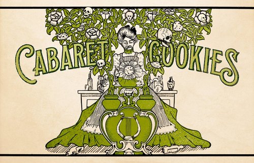 art nouveau style drawing of John Jarboe with the words 