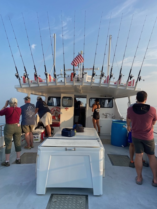Alumni enjoying a day of fishing