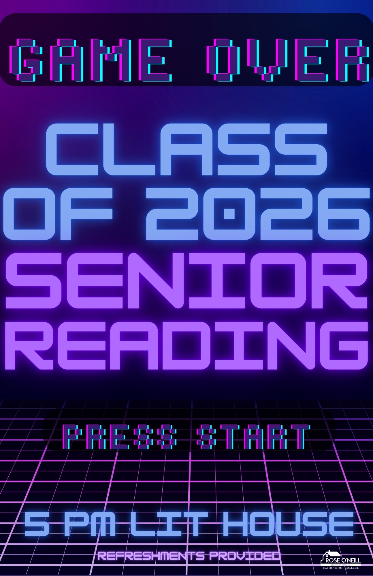 poster for Senior reading