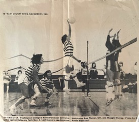 Newspaper volleyball photo