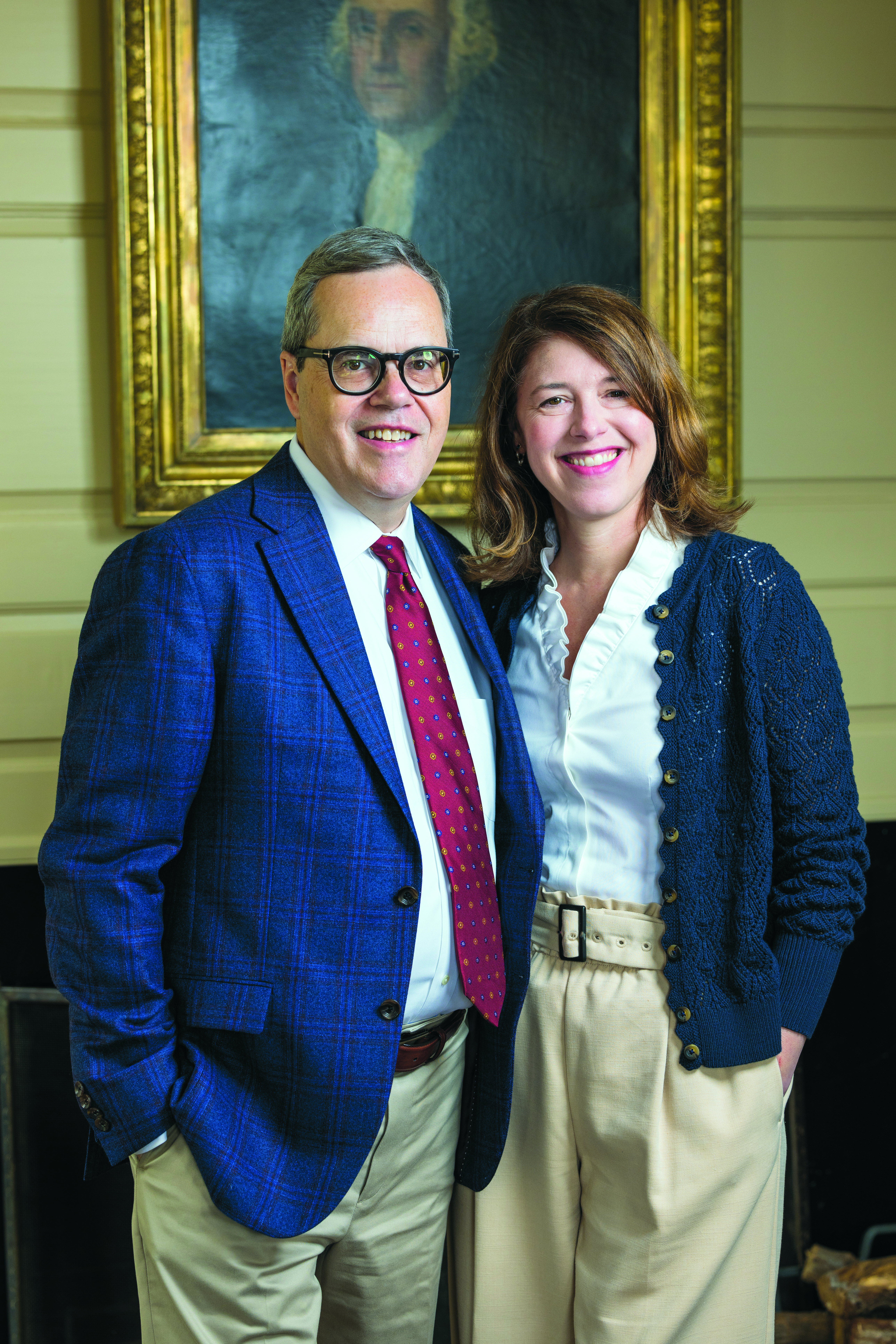 Mike Sosulski and his wife, Cori Crane in the Hynson-Ringgold House