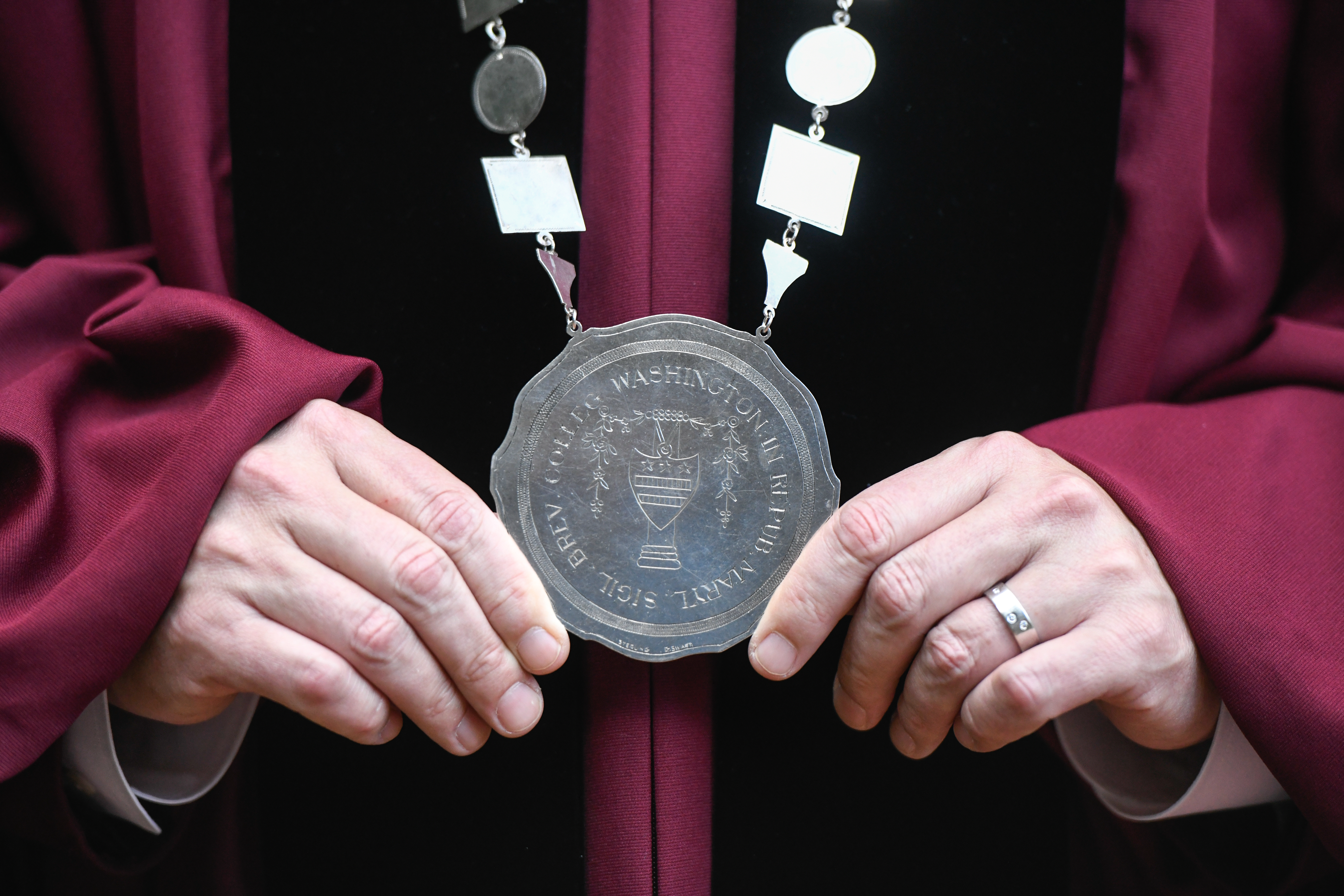 The President's Medallion and Chain worn by President Sosulski