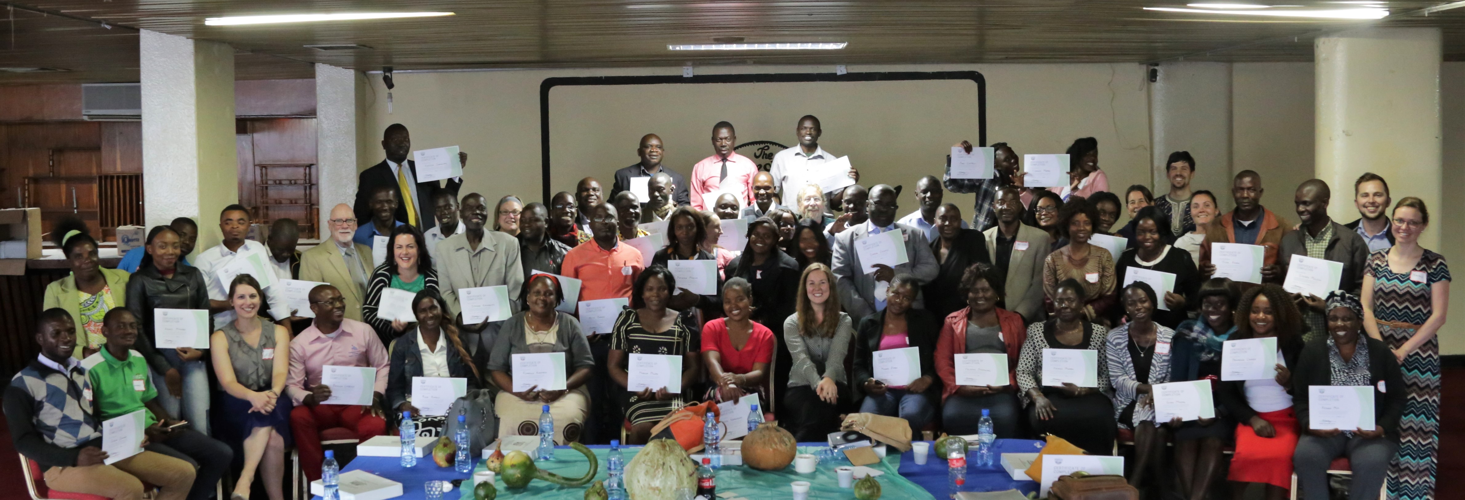 Group photo post-training in Ndola