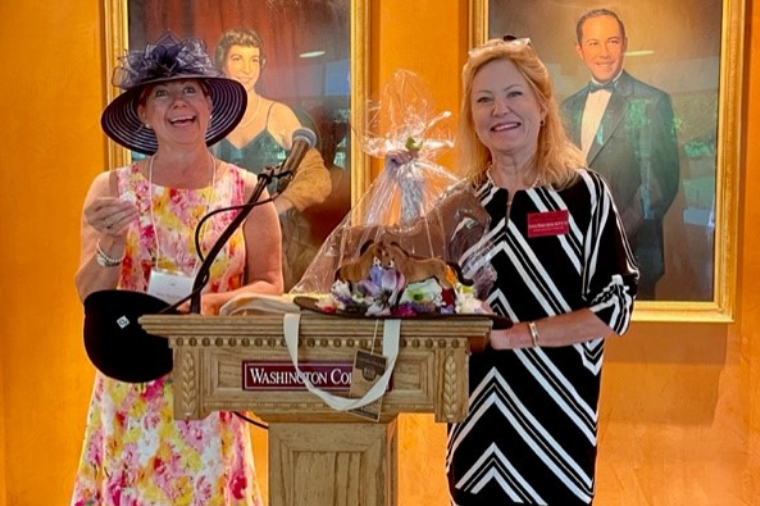 Raffle drawing at the 2022 Preakness Party