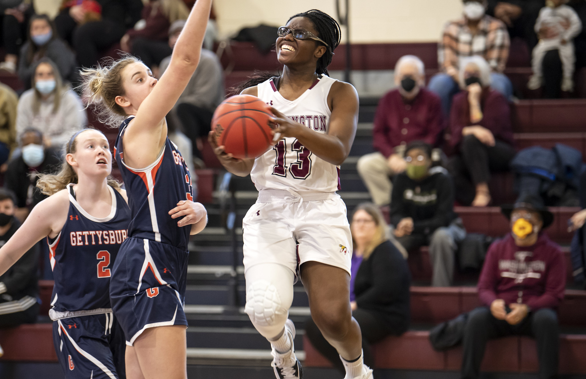 WC women's basketball game action