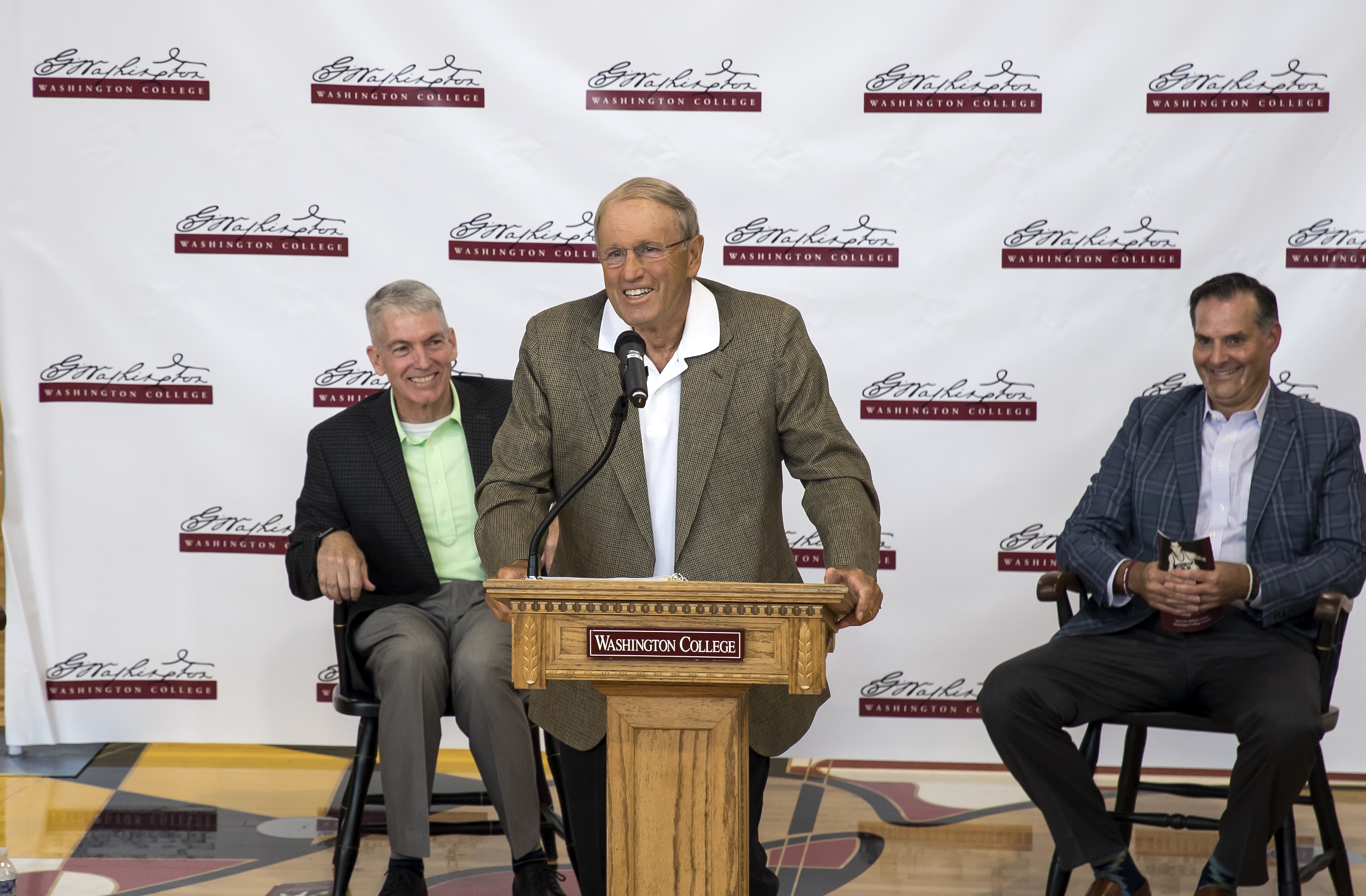 Tom Finnegan giving a speech