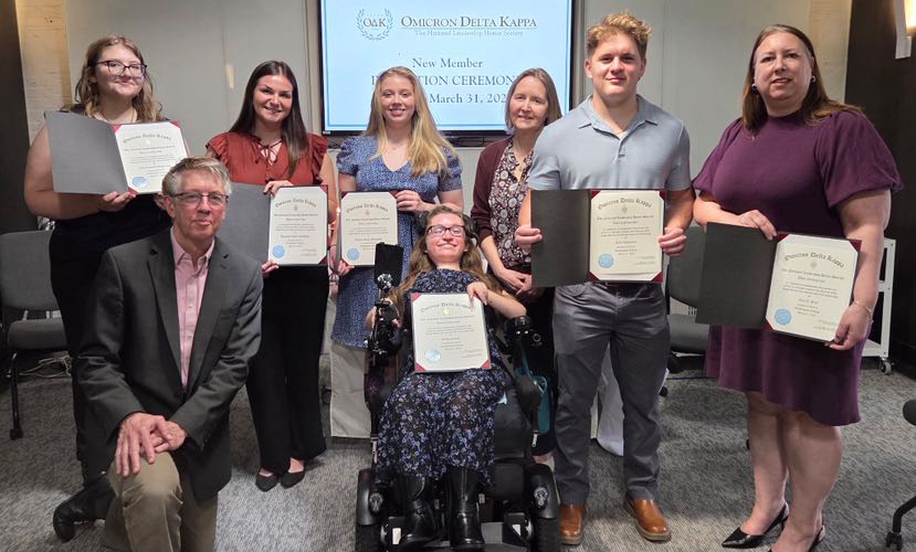 The 2026 inductees to the Washington College chapter of Omicron Delta Kappa
