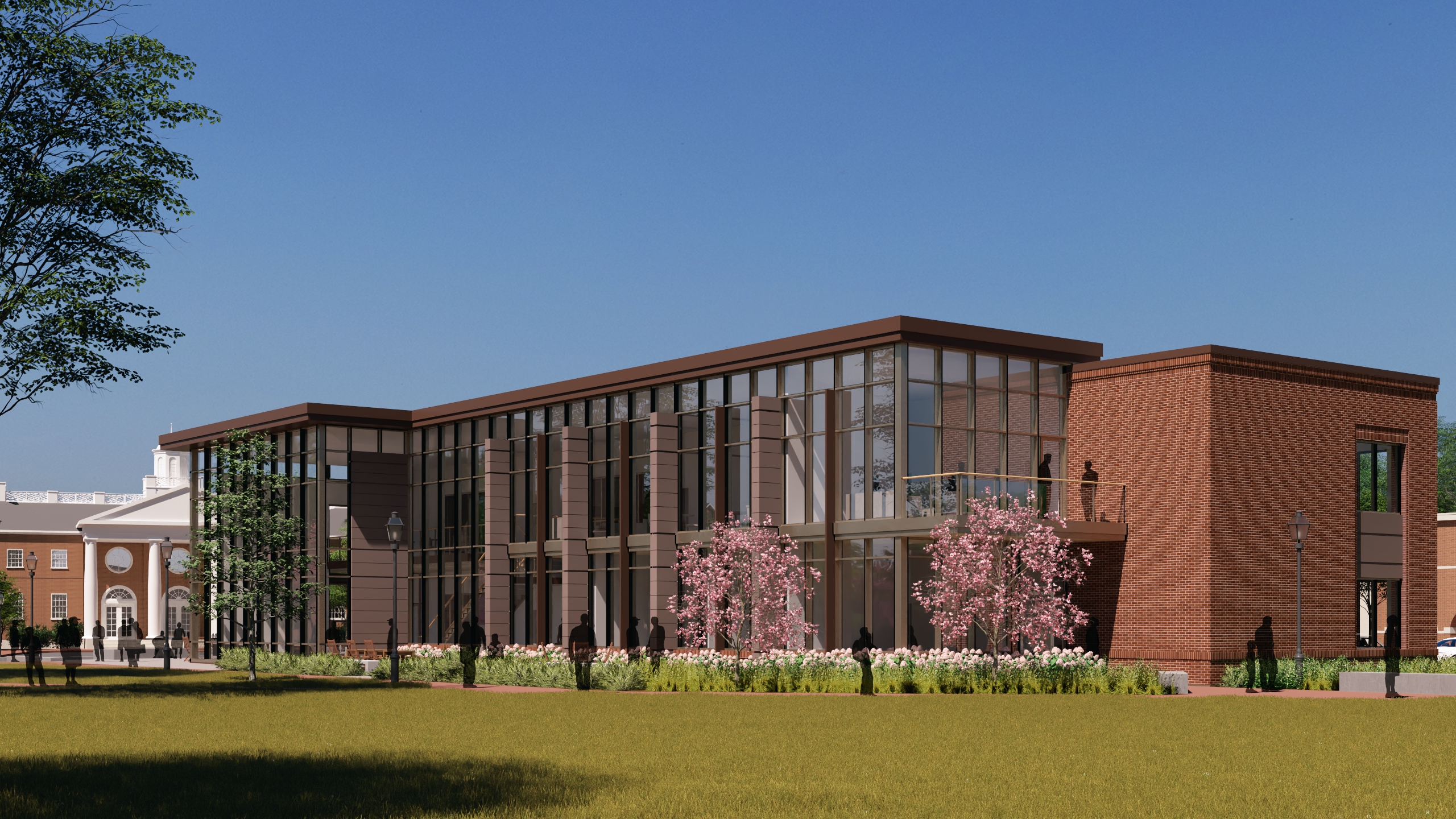 rendering of the planned Warehime School of Business