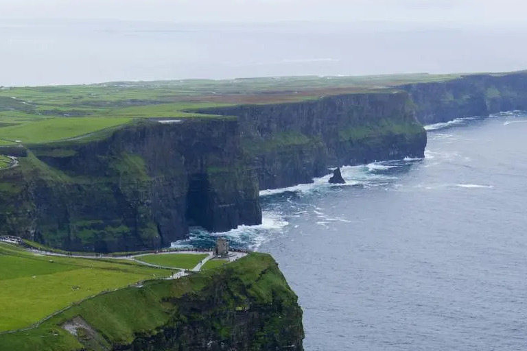 a building at a cliff's edge