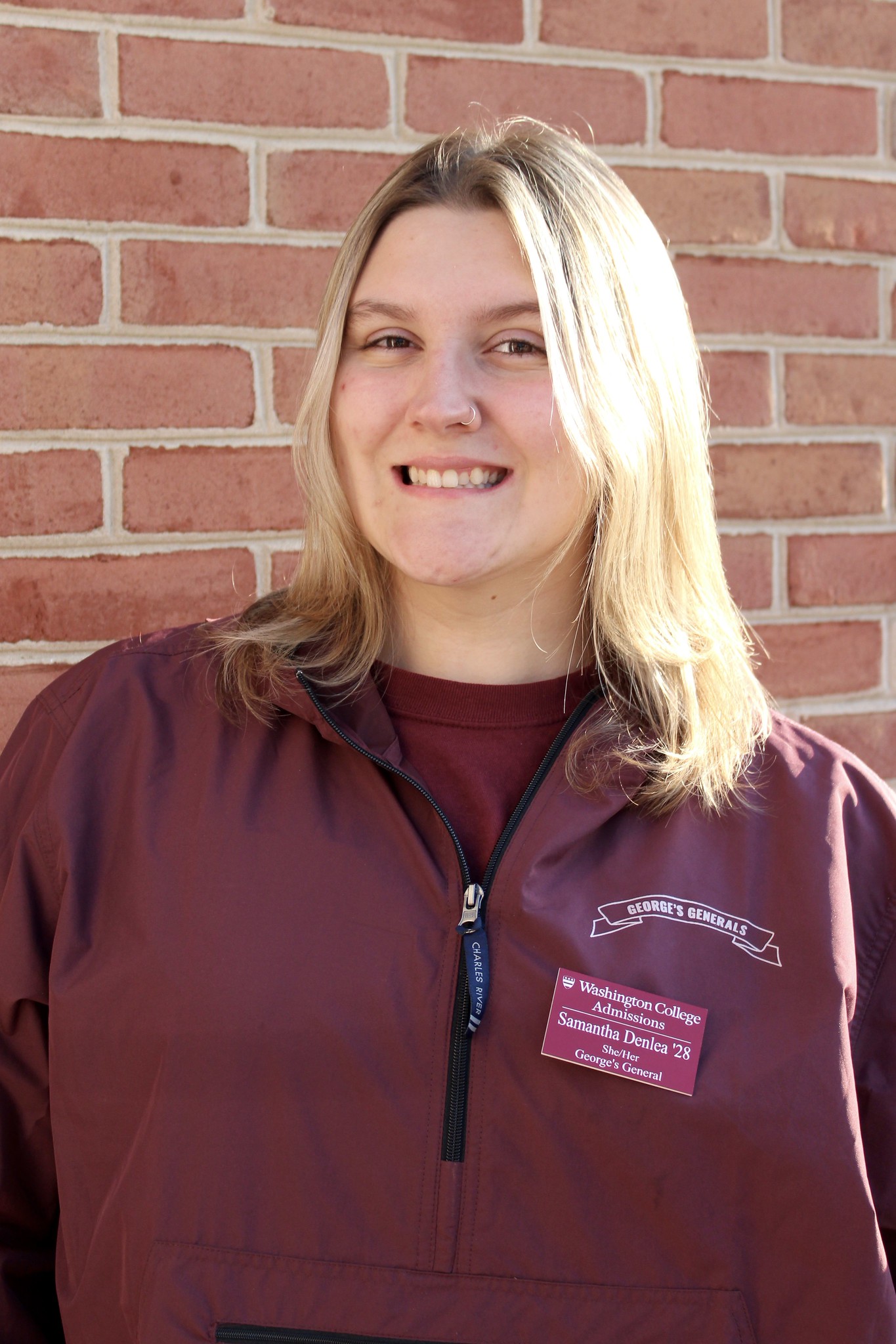 Sam Denlea Washington College Student Ambassador George's General Tour Guide