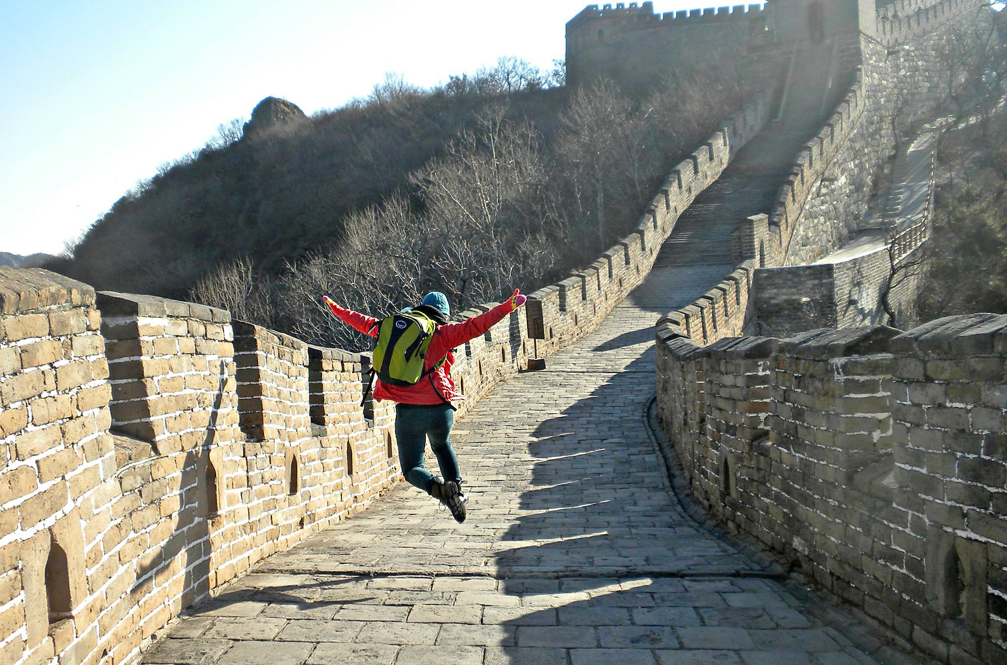 Washington College Student on the Great Wall of China