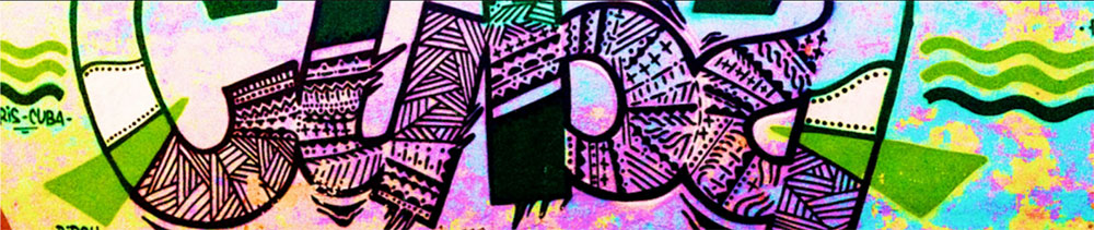 Cuba written in decorative font
