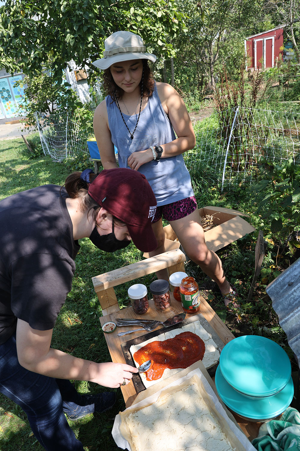 Earth Oven Pizzas at the Campus Garden