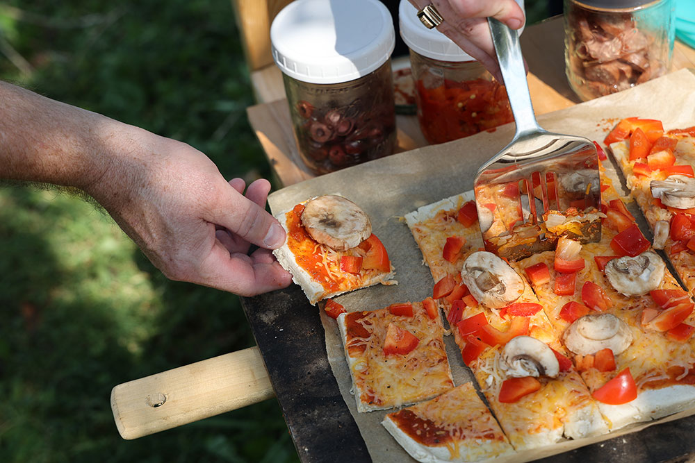 Earth Oven Pizzas at the Campus Garden