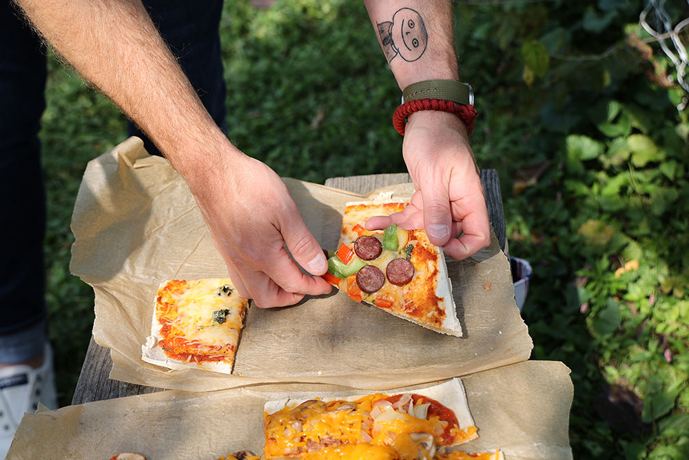 Earth Oven Pizzas at the Campus Garden