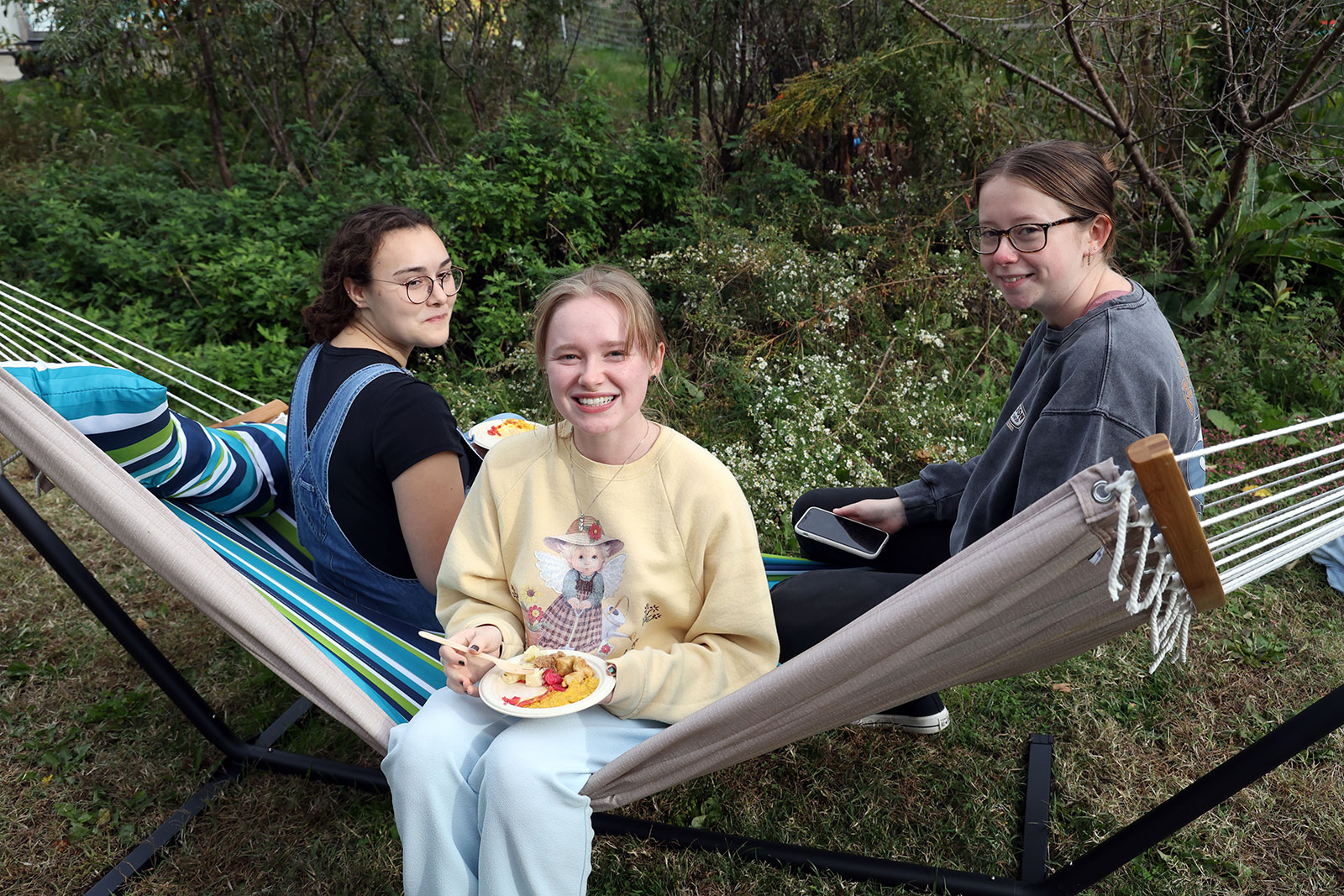 Oktoberfest celebration at the campus garden