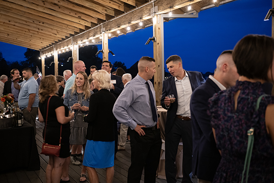 Alumni at a reception