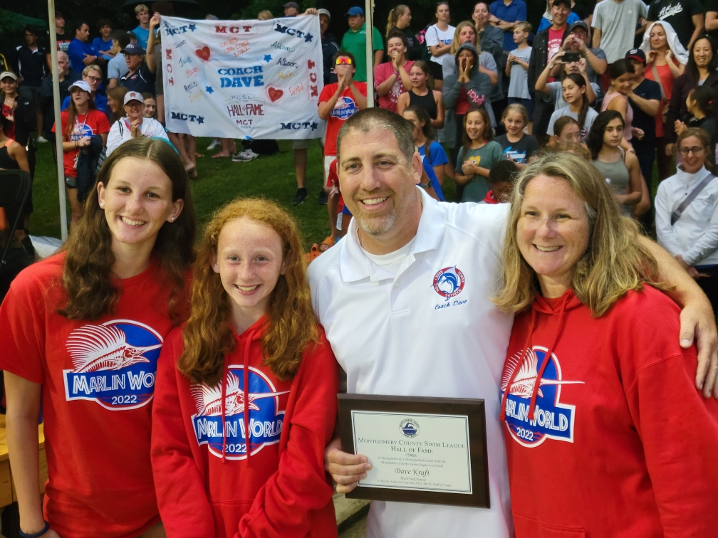 Dave Kraft elected to the Montgomery County Swim League Hall of Fame