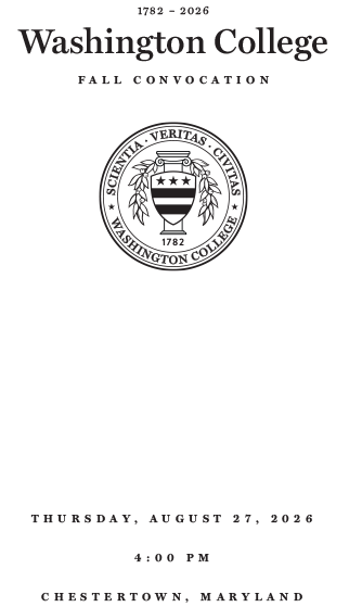 Cover of Fall 2026 Convocation Program