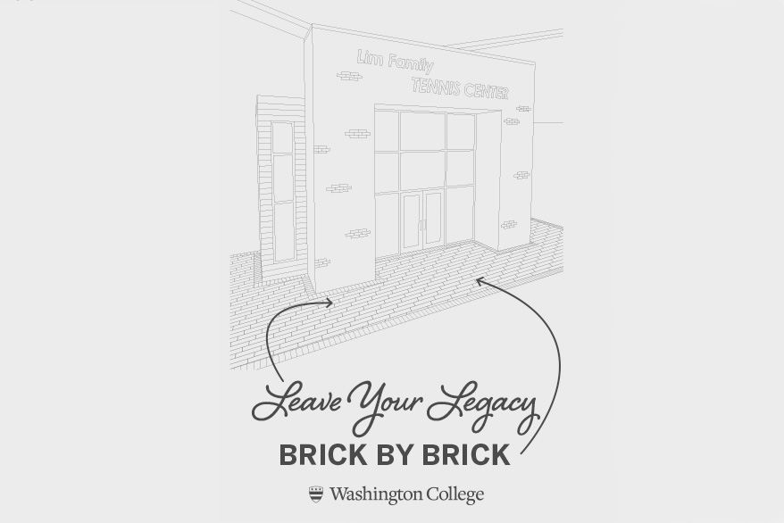tennis brick campaign illustration