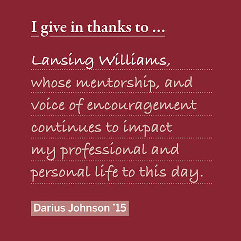 I Give in Thanks to...