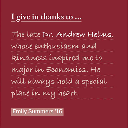 I Give in Thanks to...