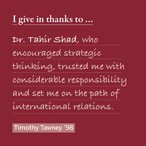 I Give in Thanks to...