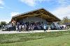 Friends and supporters gather for the Hodson Boathouse dedication.