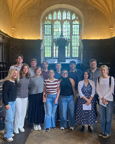 students at Bodleian Library, Oxford University