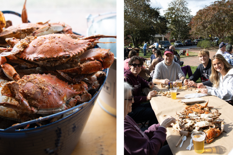 Crab Feast at Washington College's 2025 Homecoming Weekend.  Crab Feast at Washington College's 2025 Homecoming Weekend.