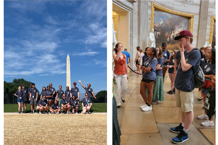 Students visited Washington D.C and participated in panels with civic leaders at the Starr Center's Young Historian's Conference at Washington College. 
