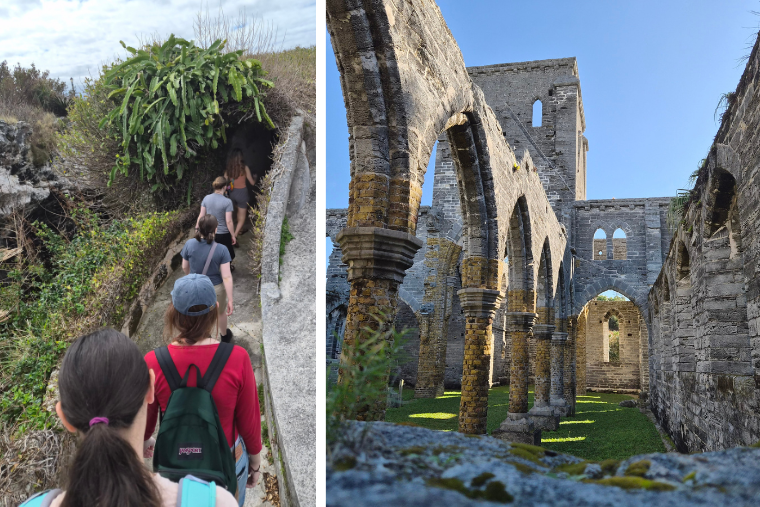 Washington College students explored ruins and historic sites on a trip to Bermuda over spring break 2026. Washington College students explored ruins and historic sites on a trip to Bermuda over spring break 2026.