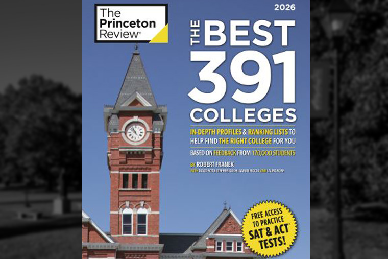 Cover of Princeton Review's Best Colleges 2026 edition