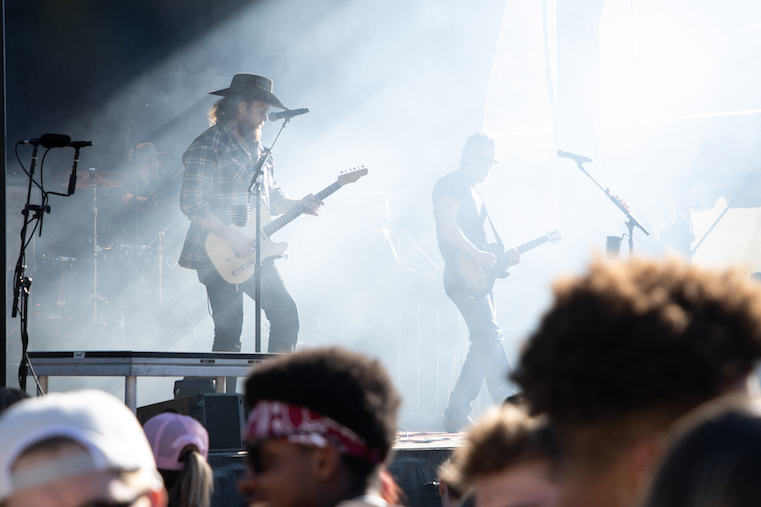 Brothers Osborne on stage at Washington College in Chestertown, MD. Brothers Osborne on stage at Washington College in Chestertown, MD.