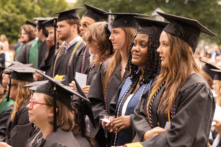 students at Commencement