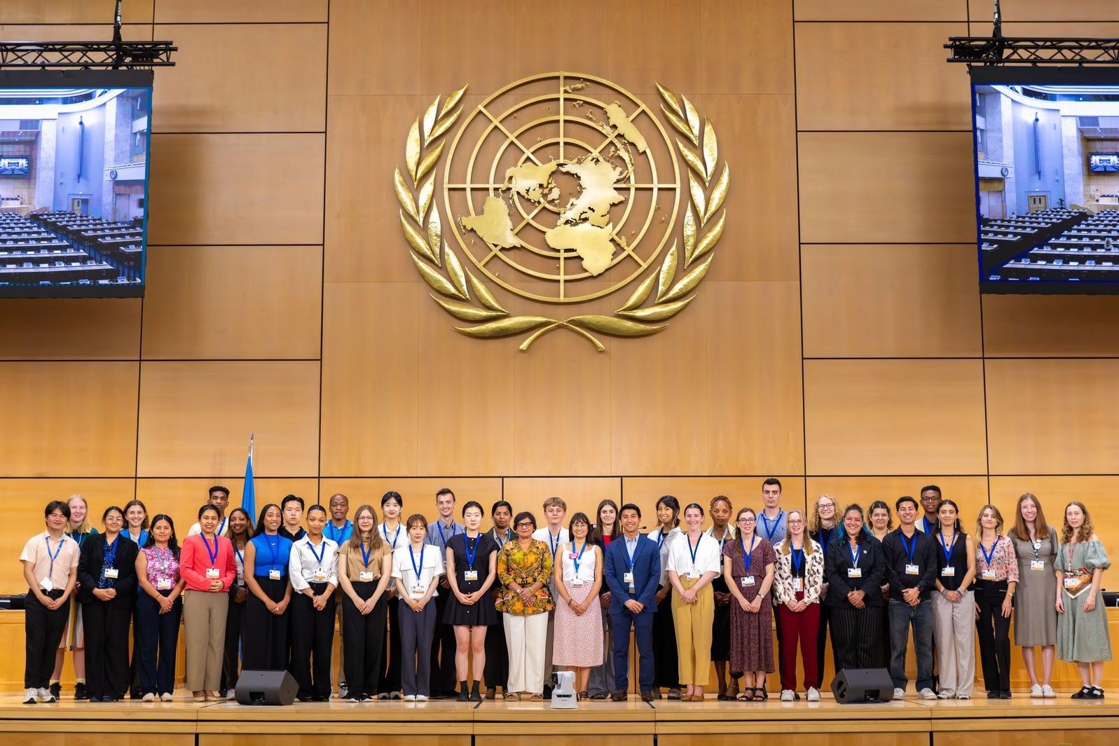 Mia Snyder at the United Nations. 