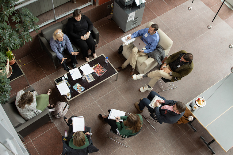 Regional students and advisors gathered at Toll Science Center for a day of mentorship, advocacy training, and community-building with WC leadership. 
