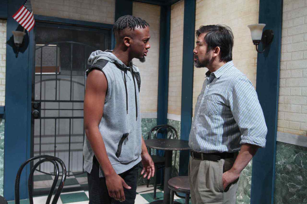 Mark '18 (left) earned positive reviews for his role in "Salt, Pepper, Ketchup"