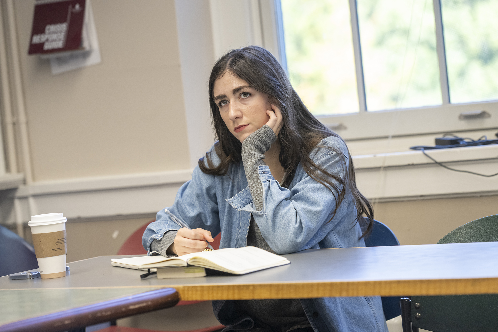 student in the classroom