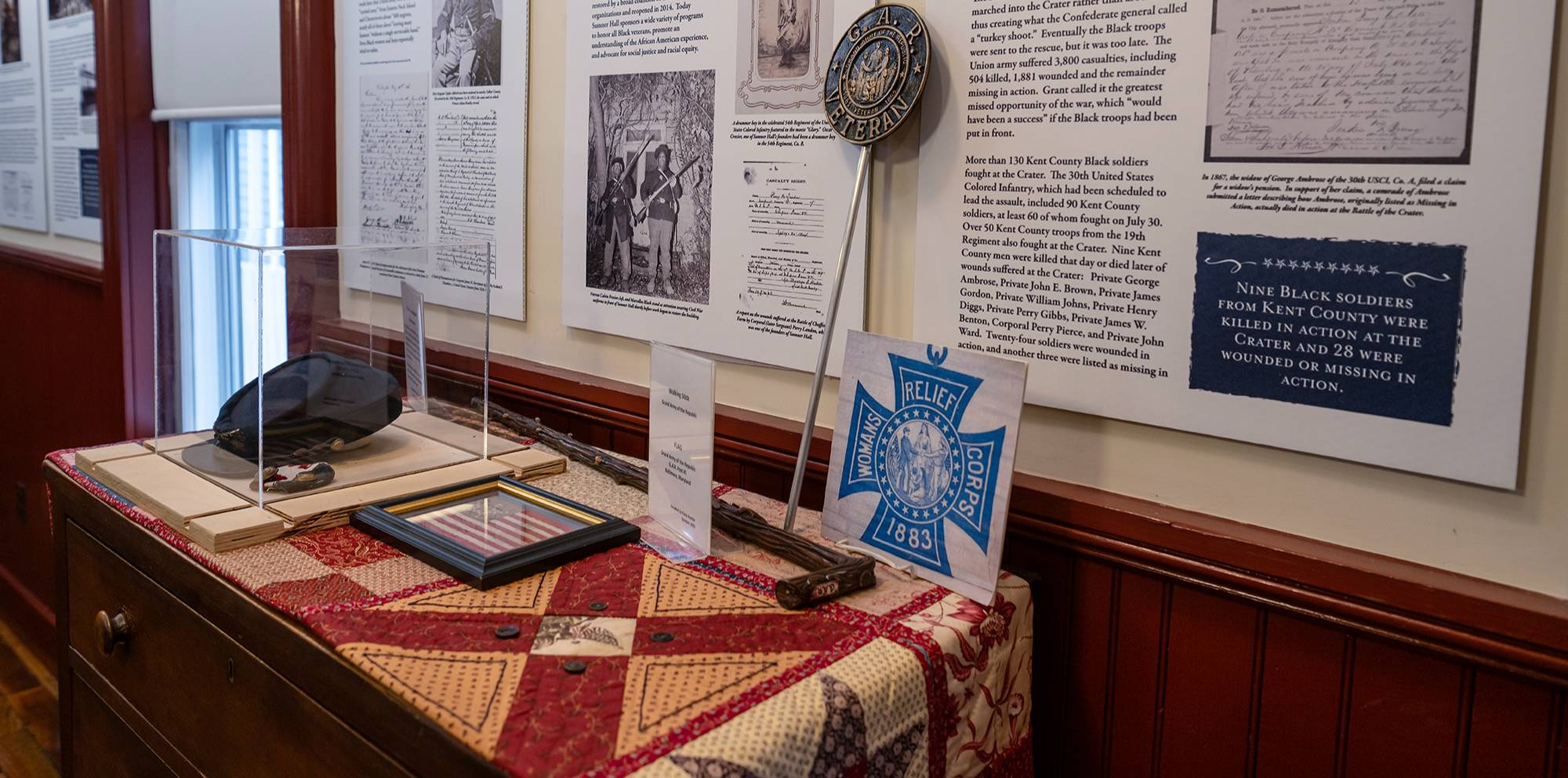 artifacts in a museum