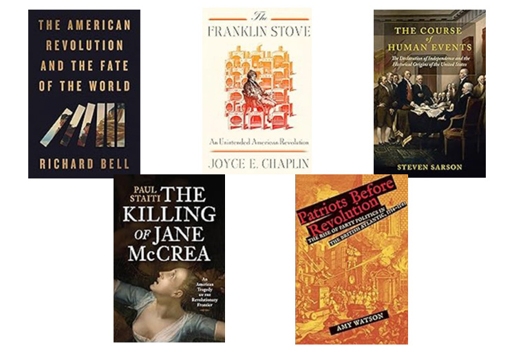 covers of the five books nominated for the 2026 George Washington Prize