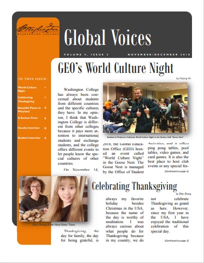 Fall 2018 Newsletter Two Cover Image