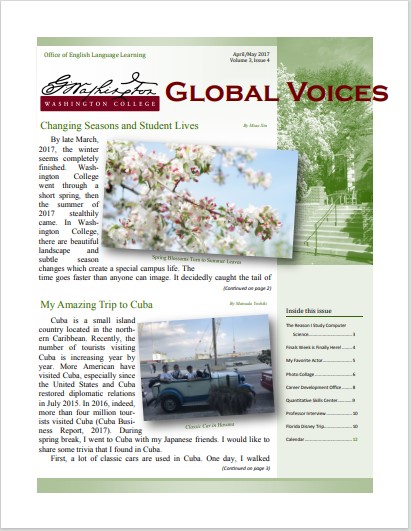 Spring 2017 Newsletter Two Cover Image