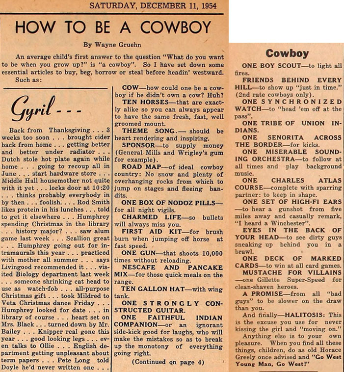 How to Be a Cowboy