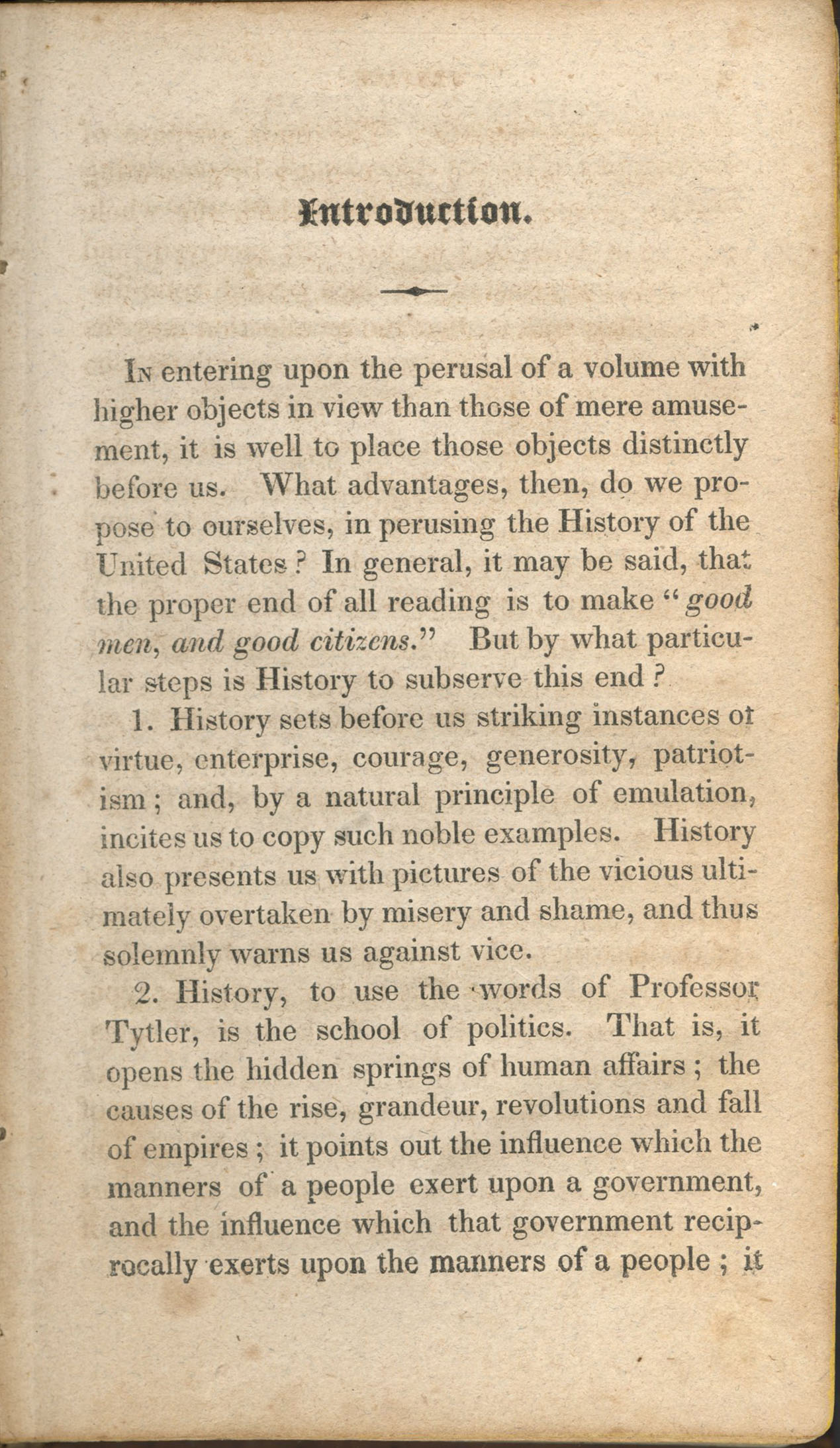 History of the United States Introduction