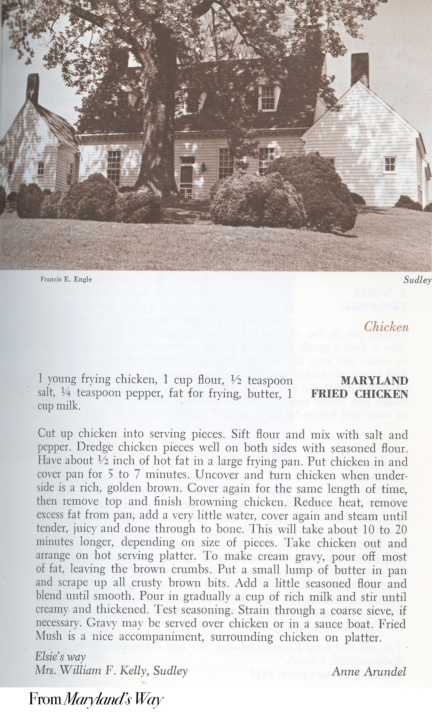 Maryland's Way recipe